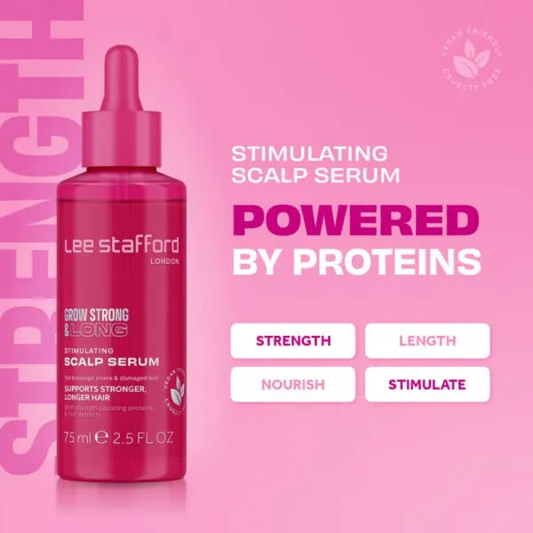 Lee Stafford Grow Strong & Long Stimulating Scalp Serum posilujúce sérum pre podporu rastu vlasov 75 ml