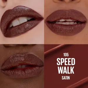 MAYBELLINE NEW YORK Serum Lipstick Satin saténový rúž s hydratačným účinkom odtieň 105 Speed Walk 1 ks