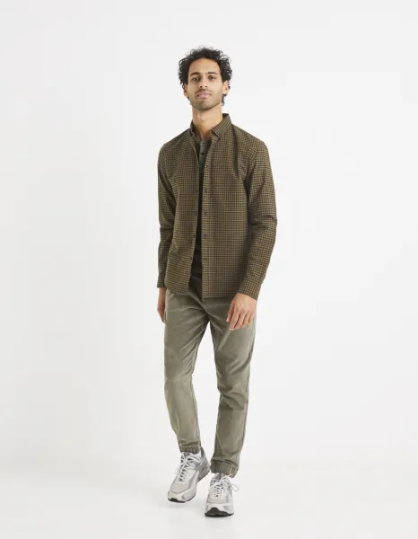 Celio Plaid Shirt 100% Cotton - Mens
