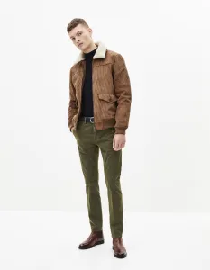 Chino nohavice pre mužov Celio - kaki