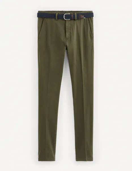 Chino nohavice pre mužov Celio - kaki