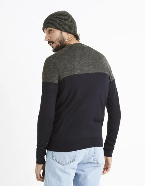 Celio Wool Sweater Cemeribloc - Mens