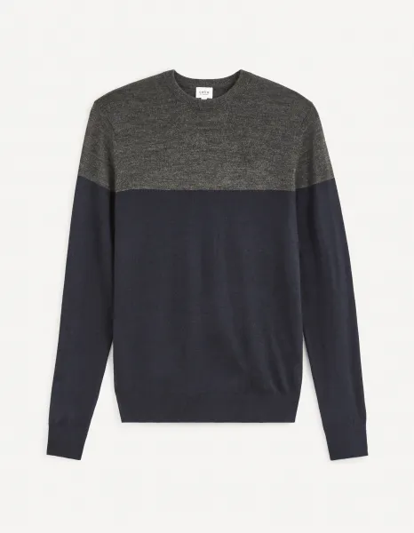 Celio Wool Sweater Cemeribloc - Mens