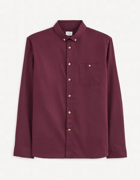 Celio Shirt twill regular Carobone - Mens
