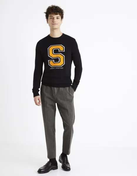 Celio Wool Sweater Cenormal - Men's