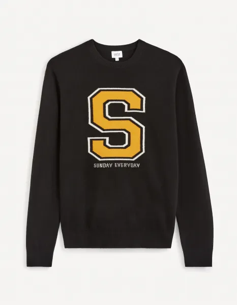 Celio Wool Sweater Cenormal - Men's
