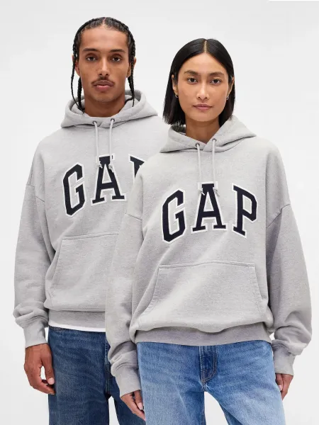 GAP Oversize Sweatshirt with Extra Heavyweight Unisex Logo - Men's