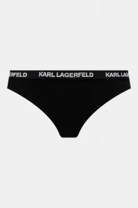 Spodná Bielizeň Karl Lagerfeld Logo Thong Black/White/Grey