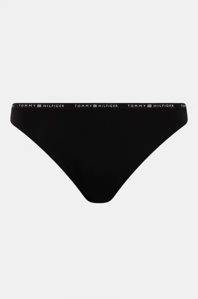 3PACK dámske nohavičky a tangá Tommy Hilfiger čierne (UW0UW05756 0V2) S