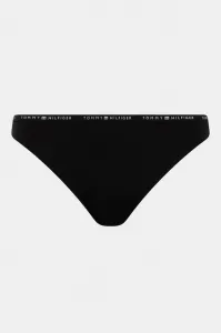3PACK dámske nohavičky a tangá Tommy Hilfiger čierne (UW0UW05756 0V2) S