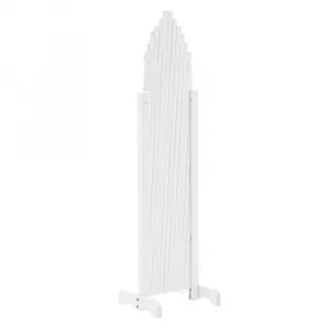 Mriežková zástena, biela/drevo, 250 cm, KEJLY