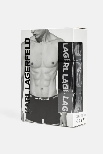 Spodná Bielizeň Karl Lagerfeld Shine Elastic Trunk Black