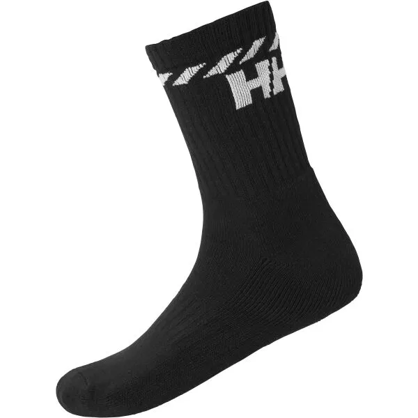 Helly Hansen COTTON SPORT SOCK 3PK Unisexové športové ponožky, čierna, veľkosť