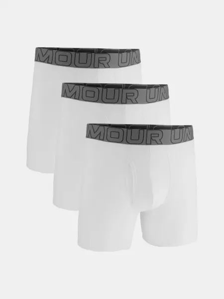 3PACK pánske boxerky Under Armour bielé (1383889 100) 3XL, trenky