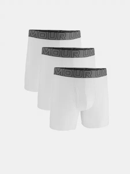 3PACK pánske boxerky Under Armour bielé (1383889 100) 3XL, trenky