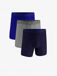 Súprava troch pánskych boxeriek v modrej a šedej farbe Under Armour UA Perf Tech Mesh 6in
