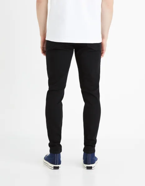 Čierne pánske skinny fit džínsy Celio Foskinny1