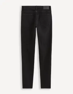 Čierne pánske skinny fit džínsy Celio Foskinny1