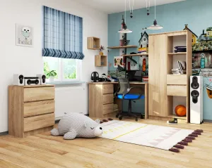 Ak furniture Kancelářská knihovna Rexa dub sonoma