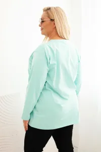 Legínovo Dámska blúzka Plus Size s lodičkovým výstrihom biela Farba: Čierna, Veľkosť: 2XL/3XL