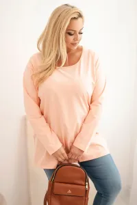 Legínovo Dámska blúzka Plus Size s lodičkovým výstrihom biela Farba: Čierna, Veľkosť: 2XL/3XL
