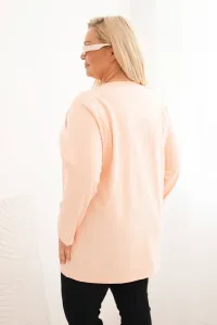 Legínovo Dámska blúzka Plus Size s lodičkovým výstrihom biela Farba: Čierna, Veľkosť: 2XL/3XL