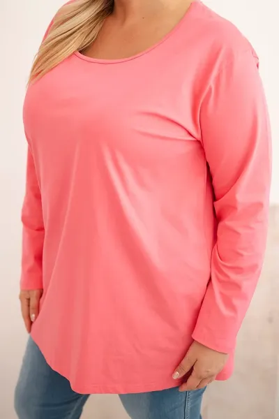 Legínovo Dámska blúzka Plus Size s lodičkovým výstrihom biela Farba: Čierna, Veľkosť: 2XL/3XL