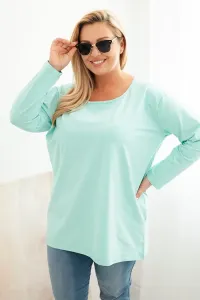 Legínovo Dámska blúzka Plus Size s lodičkovým výstrihom biela Farba: Čierna, Veľkosť: 2XL/3XL