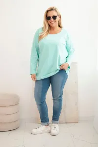 Legínovo Dámska blúzka Plus Size s lodičkovým výstrihom biela Farba: Čierna, Veľkosť: 2XL/3XL