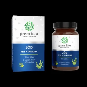 Jód – kelp + spirulina – kapsuly 60 ks – Green idea