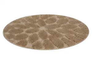 Kúpeľňový koberček SUPREME STONES kamienky, béžový kruh
