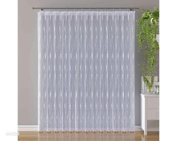 Záclona žakárová, Edison metráž, biela 210 cm
