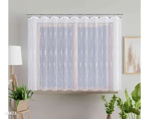 Záclona žakárová, Edison metráž, biela 210 cm
