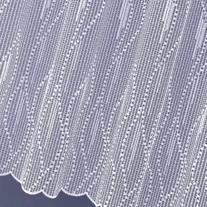 Záclona žakárová, Edison metráž, biela, výška 100 cm 100 cm