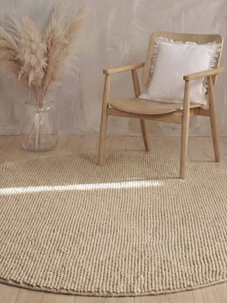 Kruhový kusový koberec Ted Baker Richmond 106366 Light Beige Ø 200 cm