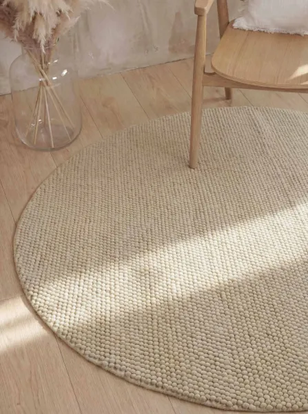 Kruhový kusový koberec Ted Baker Richmond 106366 Light Beige Ø 200 cm
