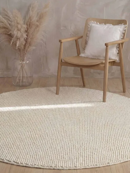 Kruhový kusový koberec Ted Baker Richmond 106365 Natural White Ø 200 cm