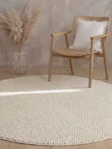 Kruhový kusový koberec Ted Baker Richmond 106365 Natural White Ø 200 cm
