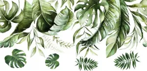 Nálepkanastenudointeriérusmotívomlistovrastlinymonstera100x200cm100x200cm