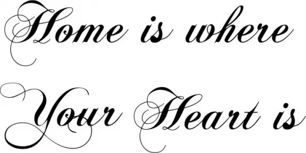 NálepkanastenunápisHOMEISWHEREYOURHEARTIS50x100cm50x100cm