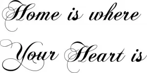 NálepkanastenunápisHOMEISWHEREYOURHEARTIS50x100cm50x100cm