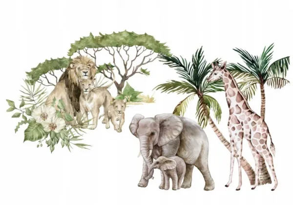 Nálepkanastenuexotickésafari100x200cm100x200cm