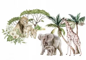 Nálepkanastenuexotickésafari100x200cm100x200cm