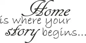 NálepkanastenunápisHOMEISWHEREYOURSTORYBEGINS50x100cm50x100cm