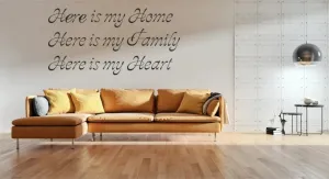NálepkanastenunápisHEREISMYHOME50x100cm50x100cm