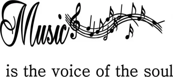 NálepkanastenunápisMUSICISTHEVOICEOFTHESOUL100x200cm100x200cm