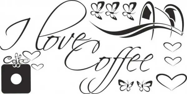 NálepkanastenustextomILOVECOFFEE50x100cm50x100cm