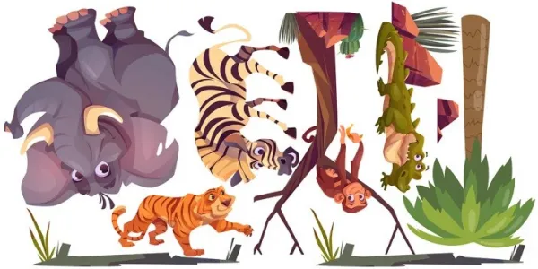 NálepkanastenupredetianimovanézvieratáMadagaskar100x200cm100x200cm
