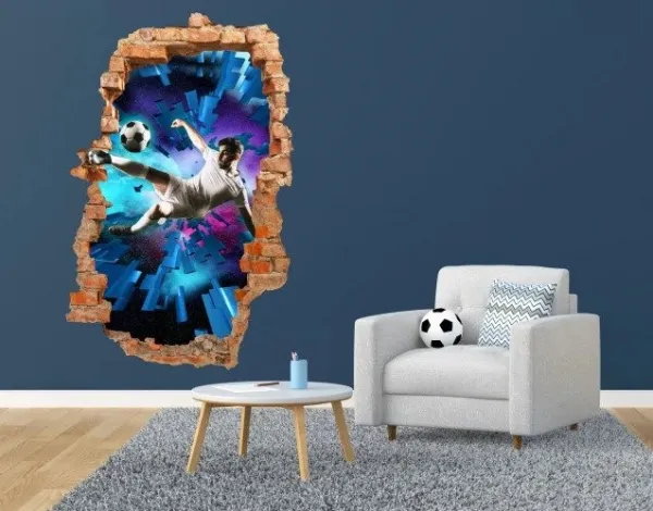 Nálepkanastenuprefutbalovýchfanúšikovs3Defektom95x150cm95x150cm