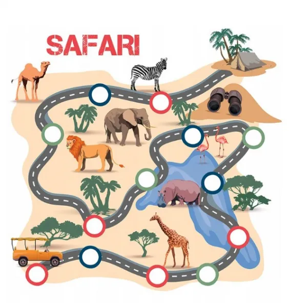 SamolepkanastôlSafari54x54cm